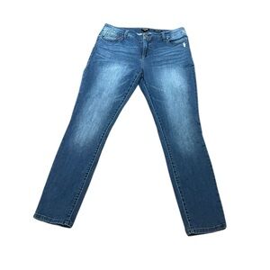 Jones New York Madison Skinny Blue Denim Jeans, Size 14